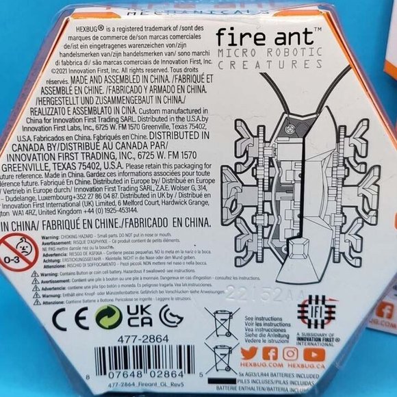Hexbug Fire ant Micro Robotic Creature with Remote control #477-2864 - Picture 4 of 4